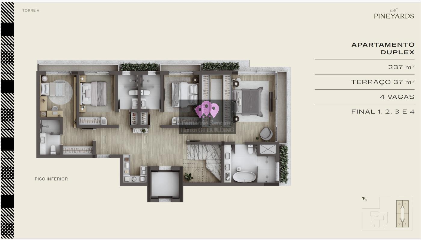 Cobertura, 4 quartos, 274 m² - Foto 5