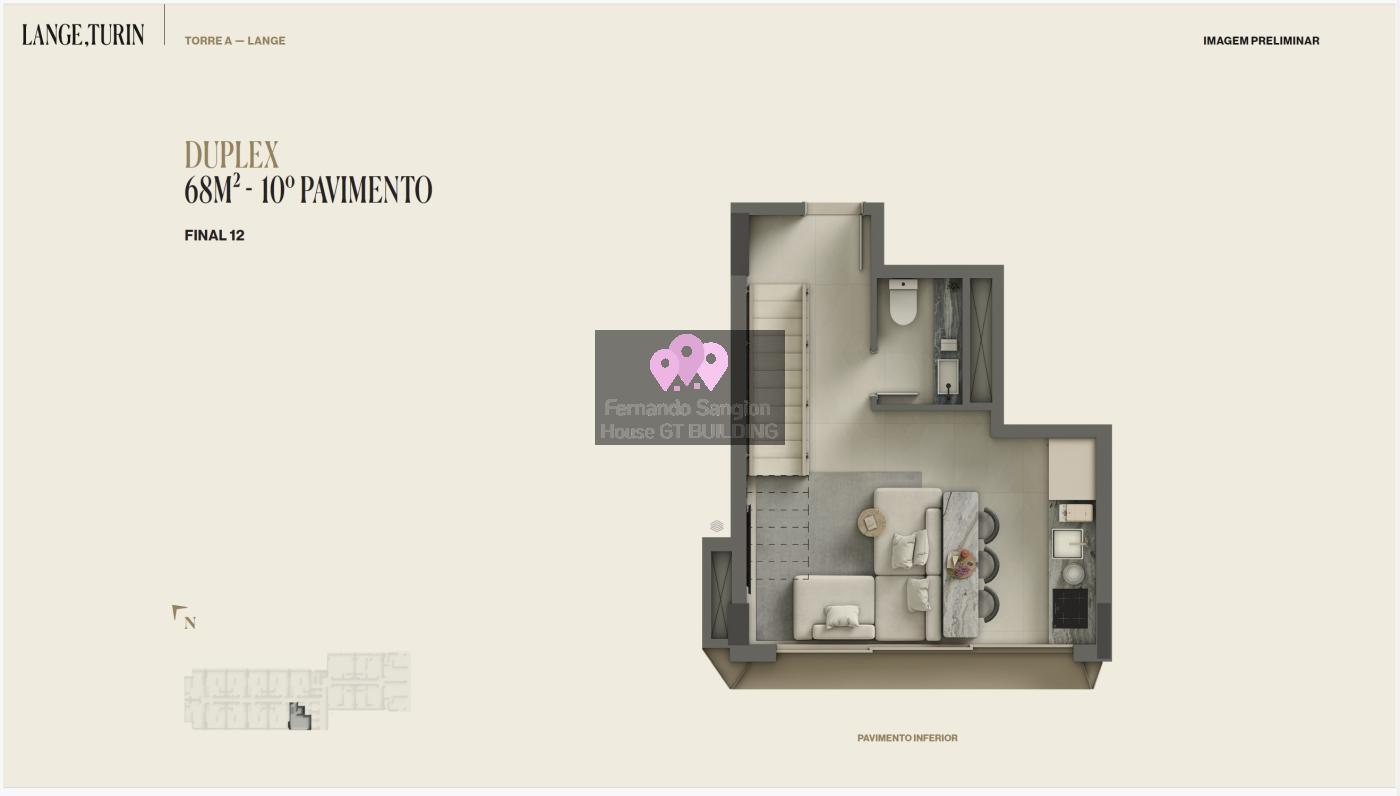 Apartamento, 1 quarto, 68 m² - Foto 3