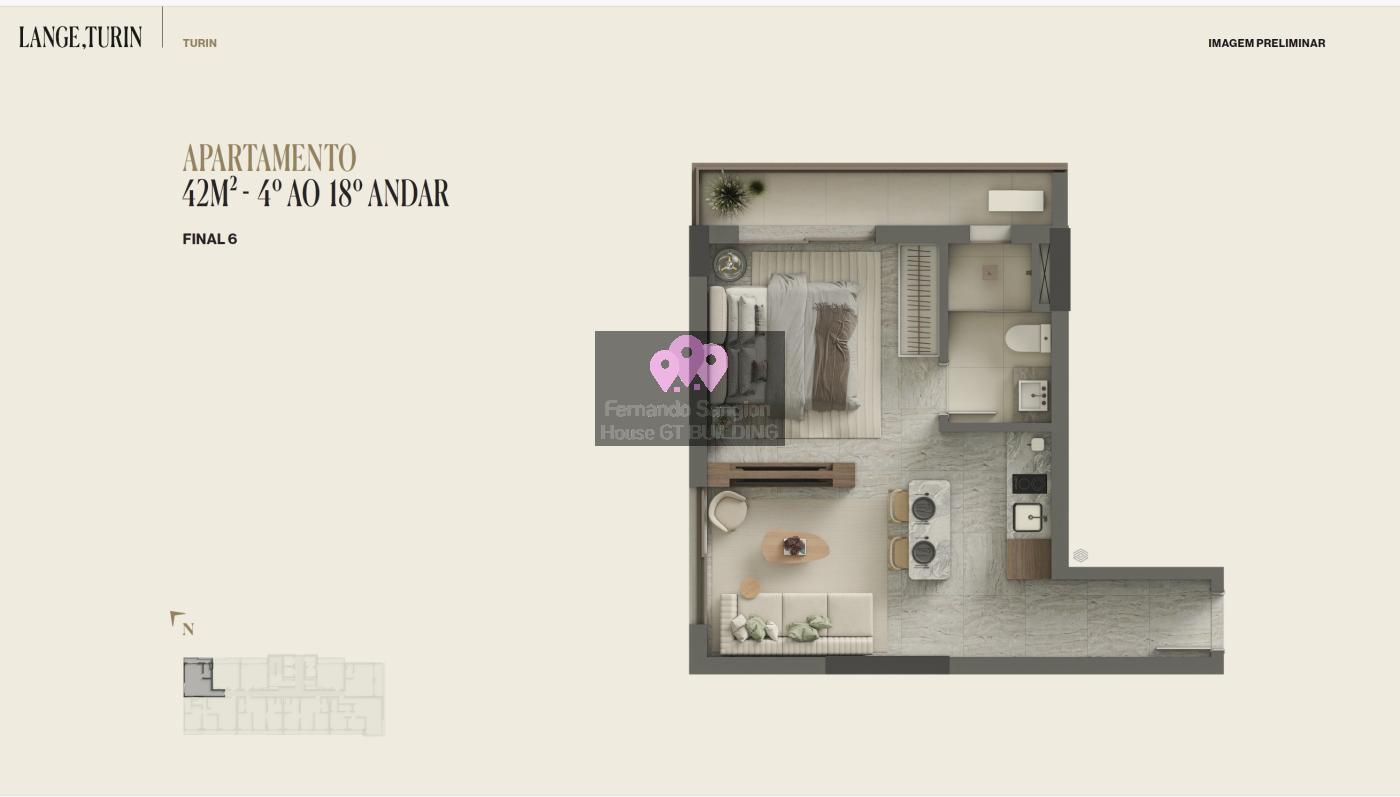 Apartamento, 1 quarto, 42 m² - Foto 3