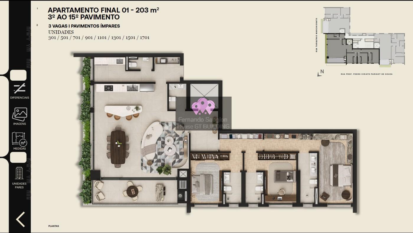 Apartamento, 3 quartos, 203 m² - Foto 4