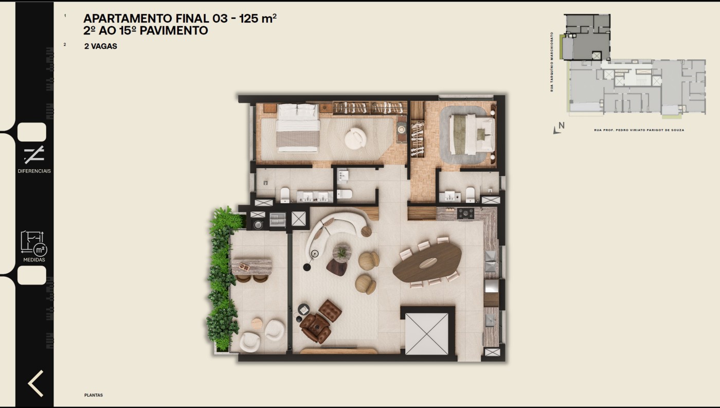 Apartamento, 2 quartos, 125 m² - Foto 3