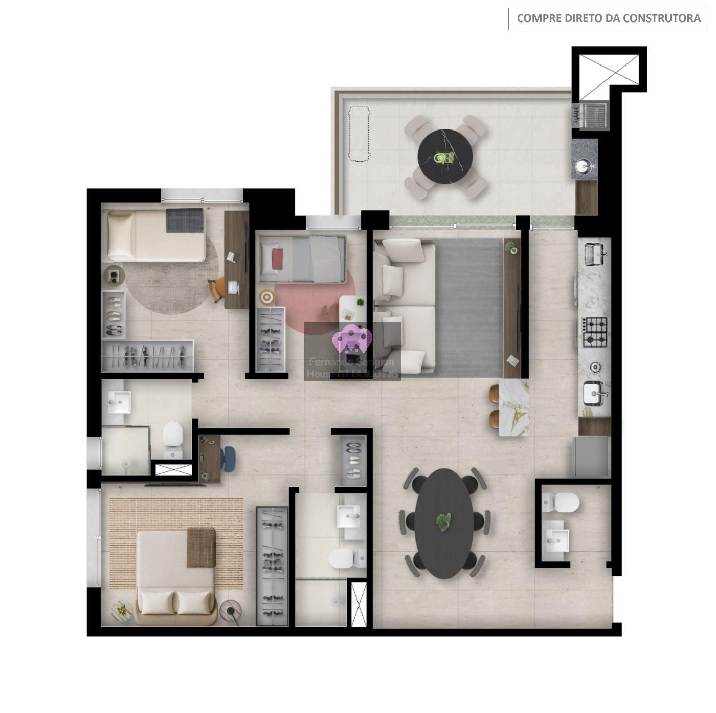 Apartamento, 3 quartos, 89 m² - Foto 7